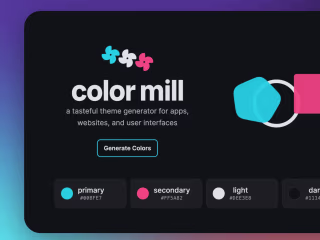 Color Mill: A Tasteful UI Theme Generator