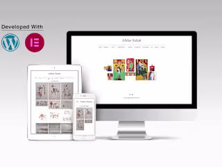 Artist Portfolio Using WordPress & Elementor