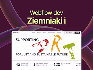 Webflow development for Warsaw-based non-profit organization