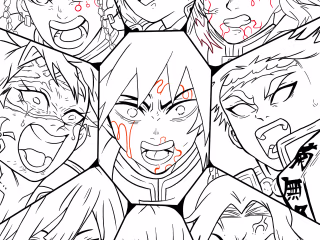 Line Art Drawing 