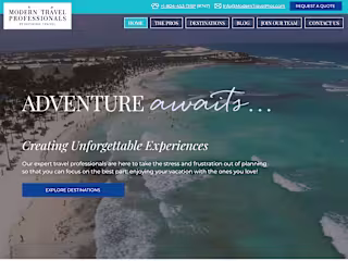 Wix Website Design for Travel Agency