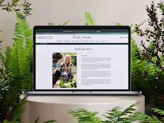 Ecommerce Design for Fyne Herbs