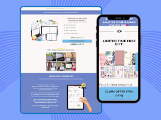 Planner Website Clone Using Pagefly on Shopify