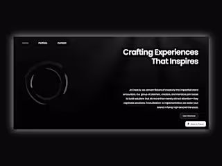 Creat.io - Portfolio Website made from Framer