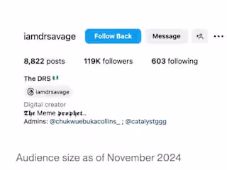 Instagram Growth: Scaling @iamdrsavage to 110K+ Followers