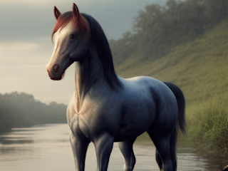 3d model of a horse 