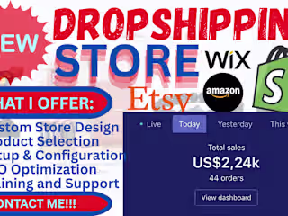 I will build new profitable ecommerce dropshipping store via sh…