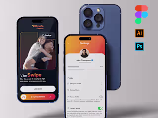 UX/UI Design for Landing page and dating app - Ultimate Pregame