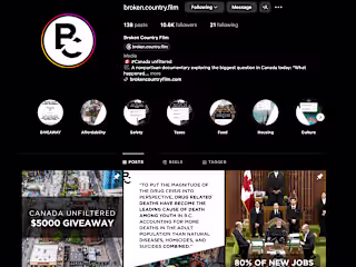 Broken Country Film Social Media Marketing (5+ channels) 