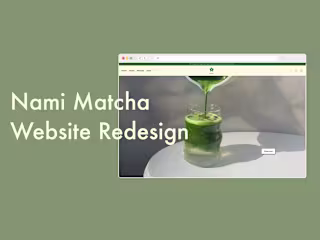 Nami Matcha Website Redesign