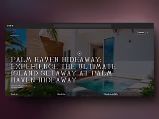 Hotel Landing Page