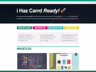 Landing Pages Templates for Carrd