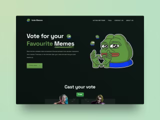 Pop Culture/Memes Opinion Poll Landing Page