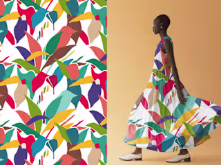 Colorful Botanical Pattern Collection for Fashion line