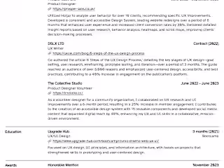 My Resume!