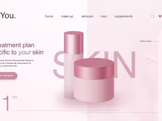 Skin Care Landing page
