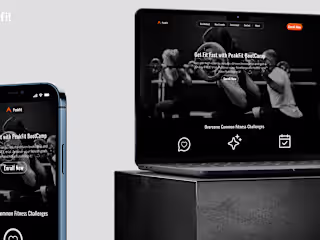 PeakFit Bootcamp Landing page 