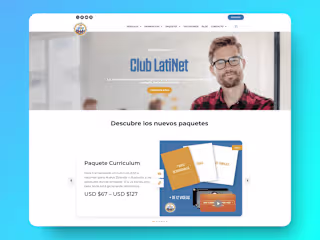 Club LatiNet - Paid Membership Website