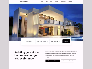 SIMPLE REAL ESTATE WEBSITE on Behance