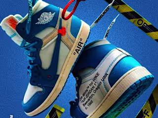 Off White Sneaker Poster Design