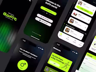 FitTrack – Fitness App UI/UX Design