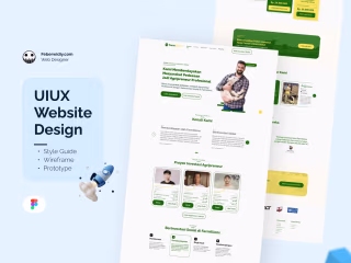 Landing Page Farmillions - Farm Company Branding 