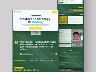 Builders: Landing Page Design and Development
