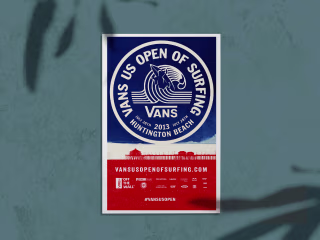 Celebrating Surf | Printing Production for Vans US Open Poster