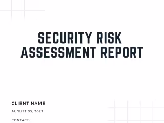 Vulnerability assessment