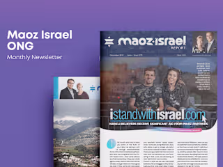 Monthly Newsletters Design - Maoz Israel ONG