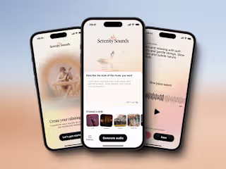 serenity sounds, a calming soundscape-generation app