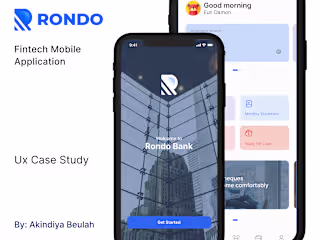 Rondo- fintech mobile appliction :: Behance