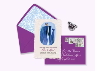 "Up" Disney Movie-Inspired Wedding Stationery Design Theme