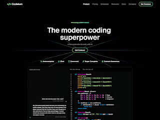 Codeium - Website Redesign