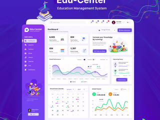 Schol Management Software Dashboard | Behance