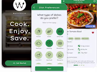 Waysteless - an AI-powered recipe generator