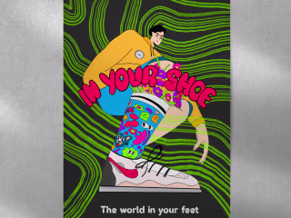 Digital Illustrated abstract poster :: Behance
