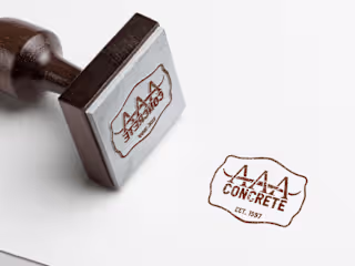 Freelance Logo & Web Design: AAA Concrete LLC