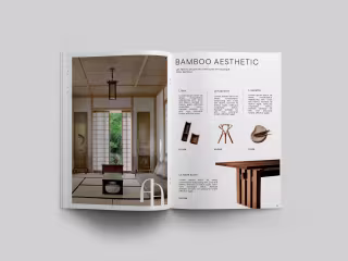 Magazine for a luxury japanese boutique