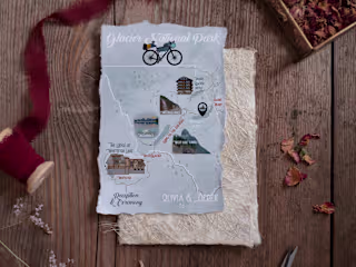 National Park and Wedding Map