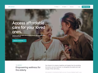 Medicare Wellness Website Design
