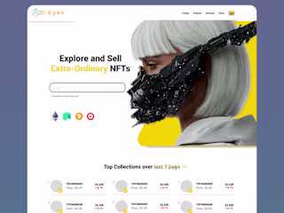 Diamond Eyes: NFT WEBSITE FIGMA TO WEBFLOW ongoing :: Behance
