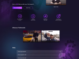 Dynamiq Influence Lander Page Redesign