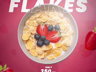 Social Media Cornflakes Motion Advertisement
