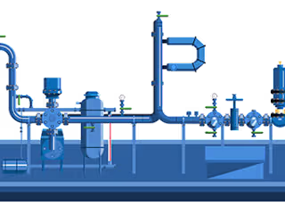 Industrial Facility Technical Illustrations