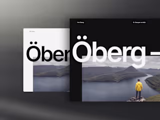Öberg — Framer Portfolio Template