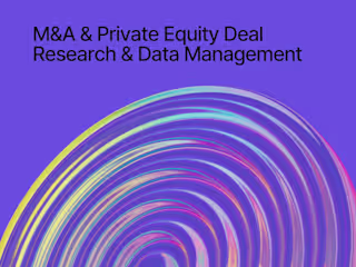 M&A & Private Equity Deal Research & Data Management
