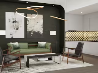 Living room loft interior design