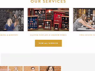 Custom Website Design and Development for Thompson’s Frame and G