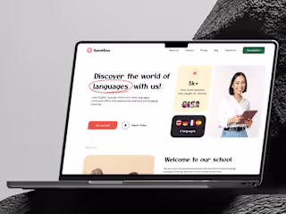 Speak Easy : UI/UX Design | Language School Design